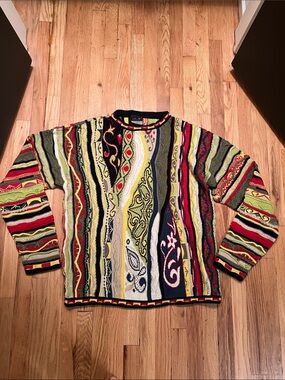 Authentic COOGI 3D-Knit Biggie-Style Sweater